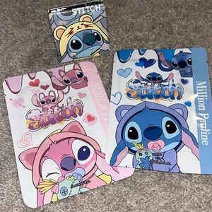 Two Stitch Cartoon Collagen Facial Mask and a double Pocket Mirror also Stich